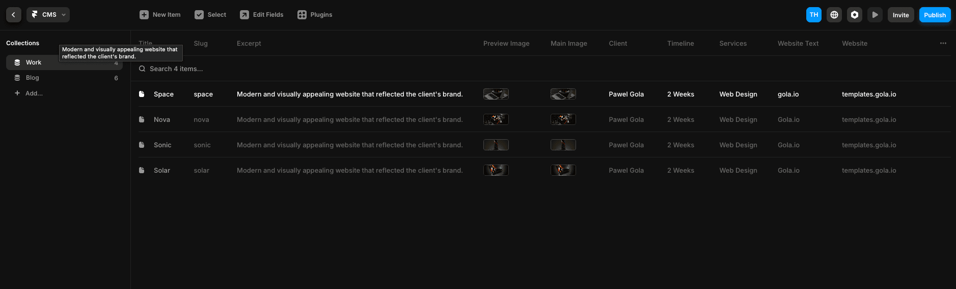 The CMS for Framer.