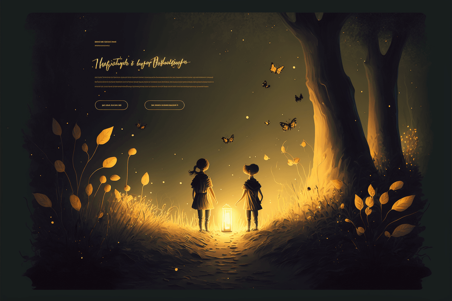 AI-generated website suggestions for a children's game