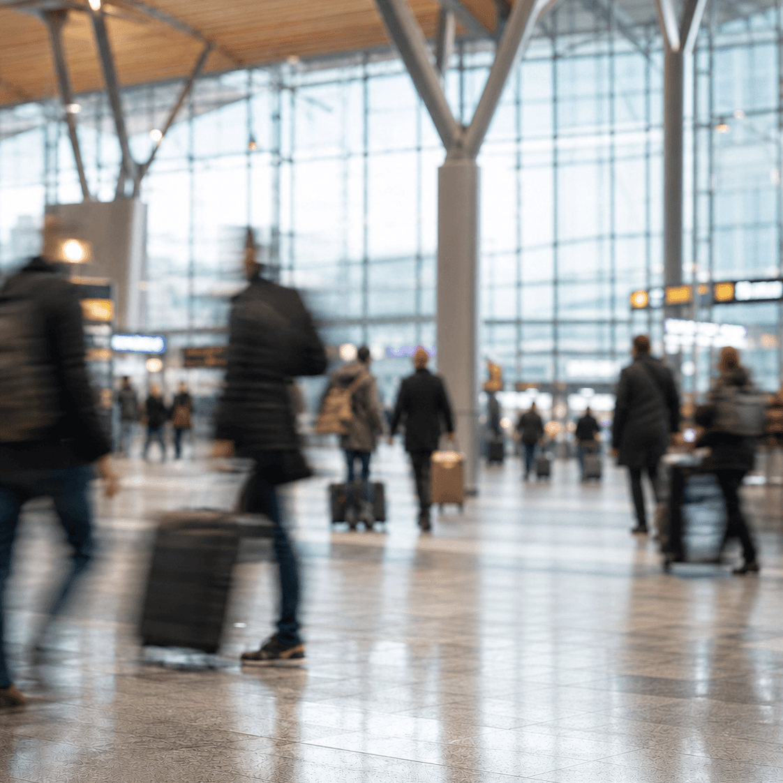 Animert Chargo-produktvisning på en flyplass